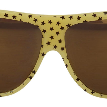 Gafas de sol estelar chic cuadrado en amarillo