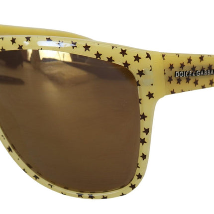 Gafas de sol estelar chic cuadrado en amarillo