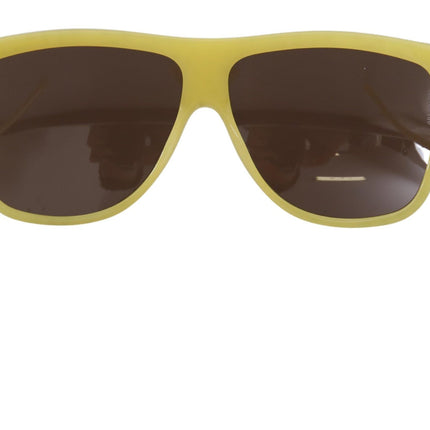 Gafas de sol estelar chic cuadrado en amarillo