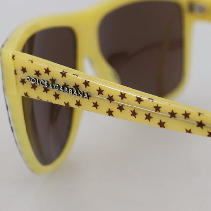 Gafas de sol estelar chic cuadrado en amarillo