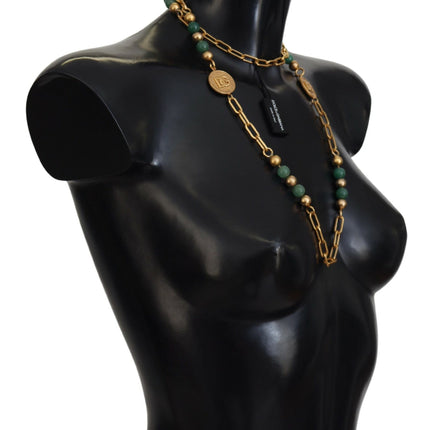 Elegant Gold-Plated Gemstone Necklace