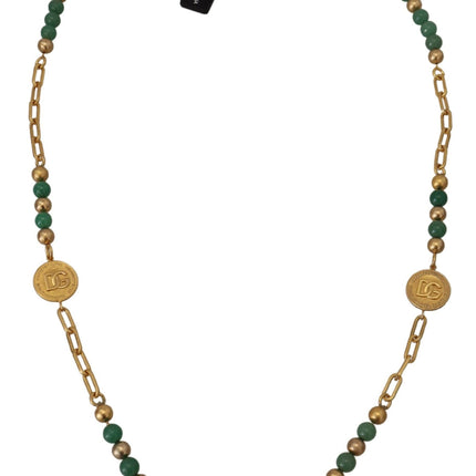 Elegant Gold-Plated Gemstone Necklace