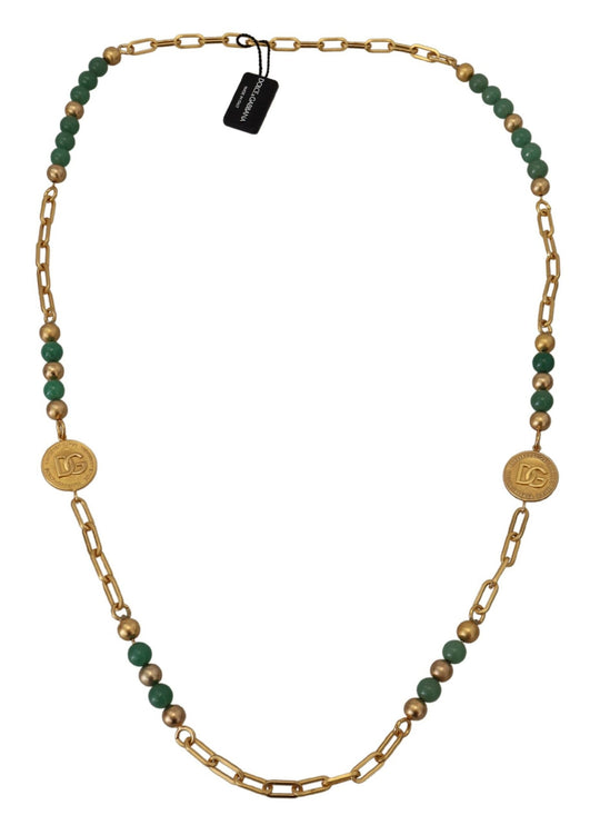 Elegant Gold-Plated Gemstone Necklace