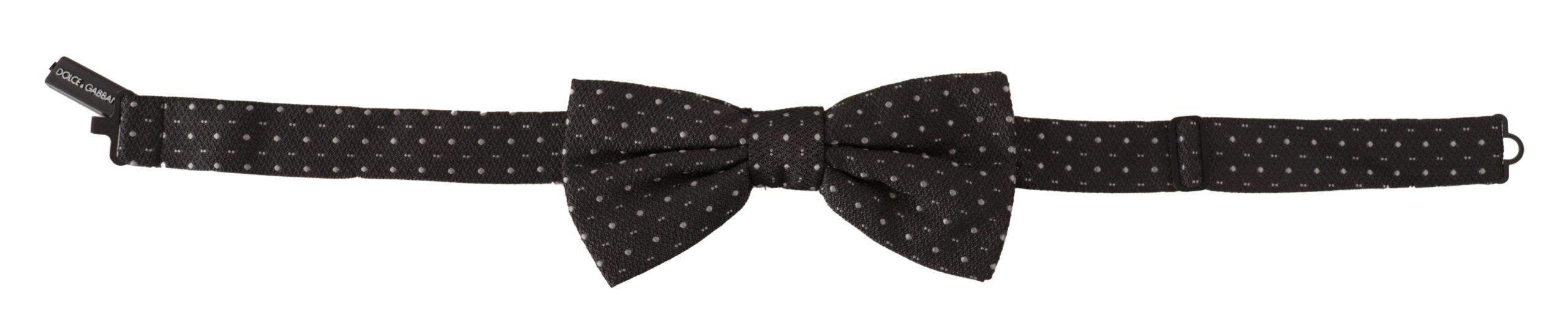 Elegant Polka Dot Silk Bow Tie - vivadelux