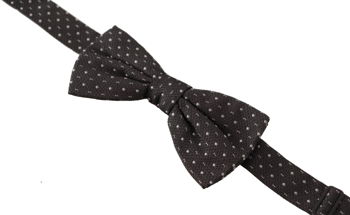 Elegant Polka Dot Silk Bow Tie - vivadelux