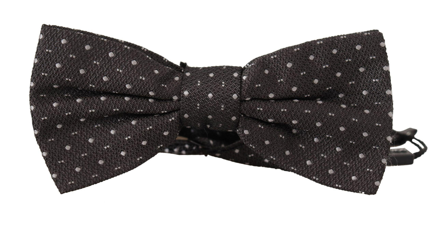 Elegant Polka Dot Silk Bow Tie - vivadelux