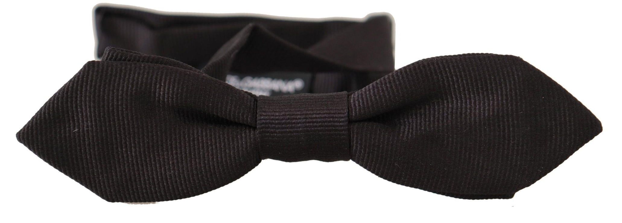 Elegant Black Silk Bow Tie - vivadelux