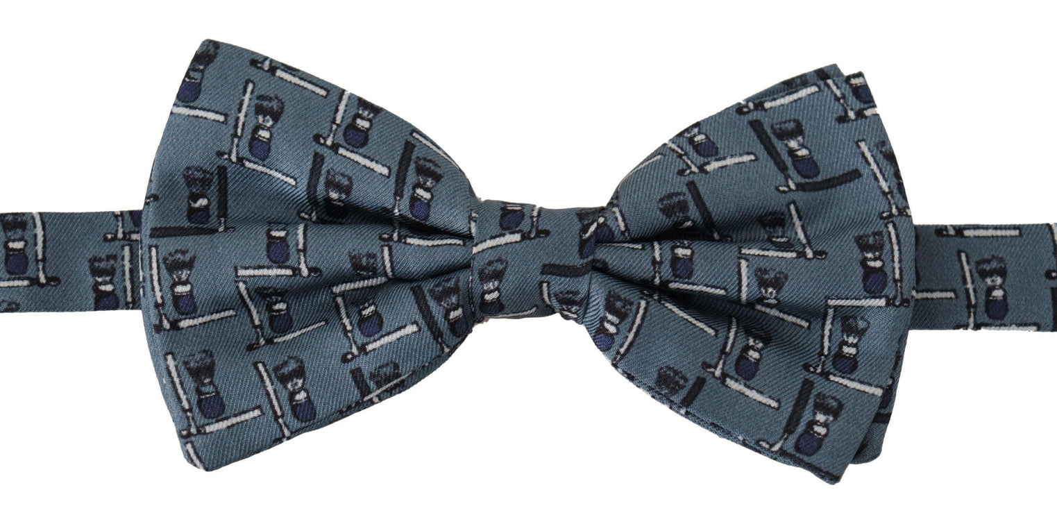 Elegant Silk Blue Bow Tie - vivadelux