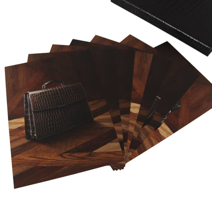 Elegant Black Leather Catalogue Case