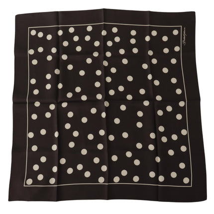 Elegant Silk Polka Dot Men's Scarf