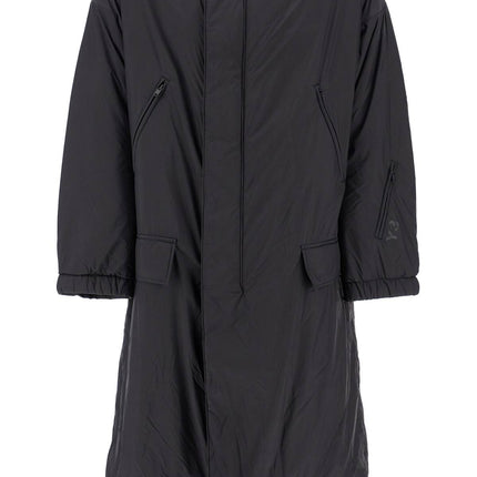 Y-3 long padded nylon parka coat