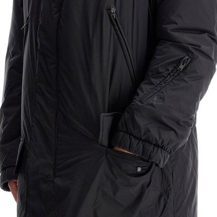 Y-3 long padded nylon parka coat