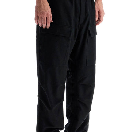 Y-3 flannel cargo pants for men