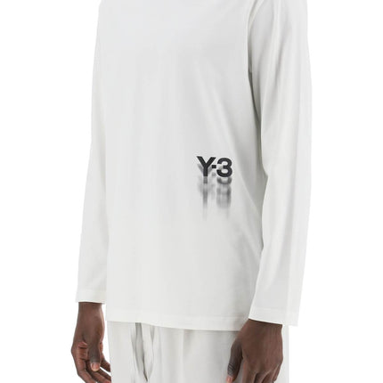 Y-3 long-sleeved t-shirt with logo print