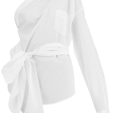 Moschino one-shoulder poplin stretch