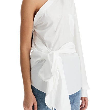 Moschino one-shoulder poplin stretch