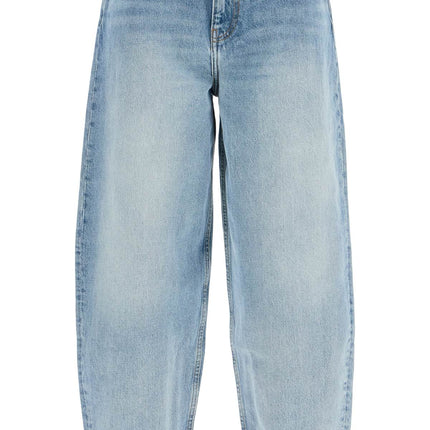 Ganni organic denim tapered jeans