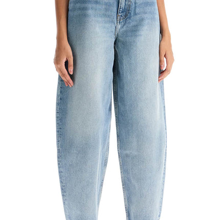 Ganni organic denim tapered jeans