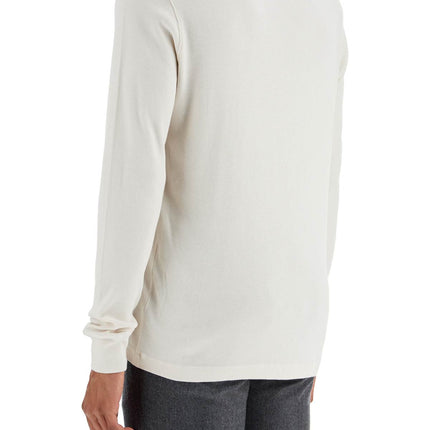 Tom Ford henley t-shirt ivory in cotton and microfiber ribbed