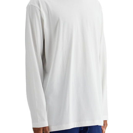 Y-3 white cotton t-shirt with graphic print