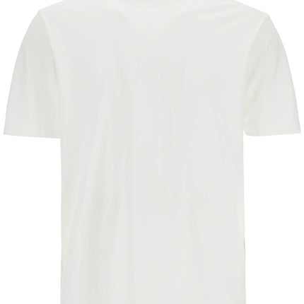 Y-3 white cotton t-shirt with "uniform of the streets" print