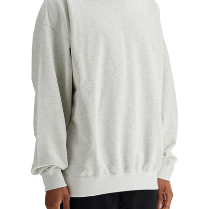 Y-3 light grey soft cotton and polyester sweatshirt