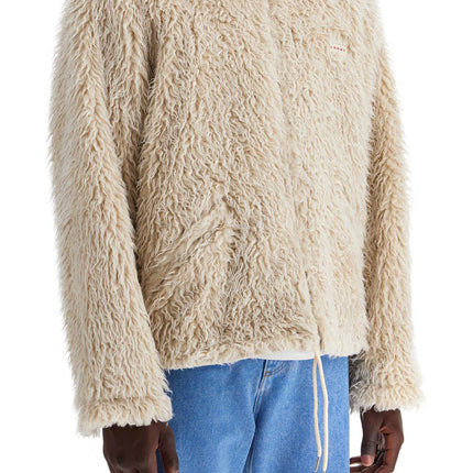 Marni faux fur jacket with removable hood.