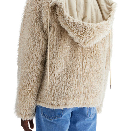 Marni faux fur jacket with removable hood.