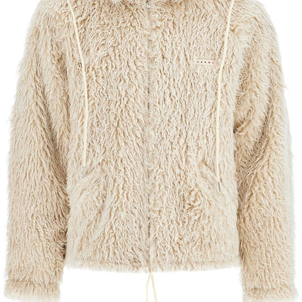 Marni faux fur jacket with removable hood.