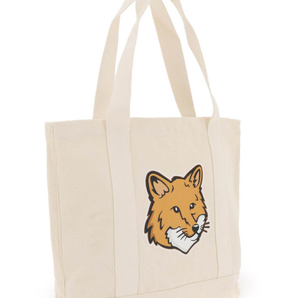 Maison Kitsune fox head tote bag