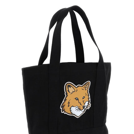 Maison Kitsune fox head tote bag