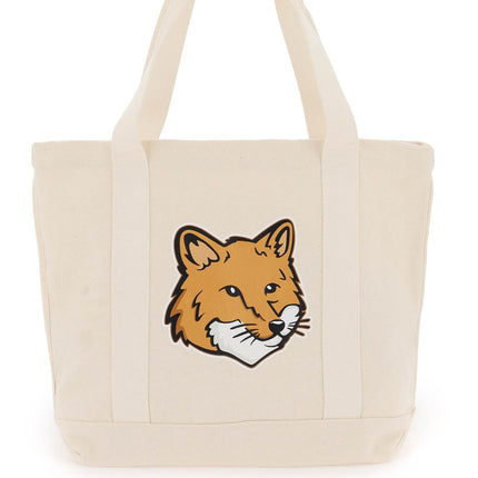 Maison Kitsune fox head tote bag