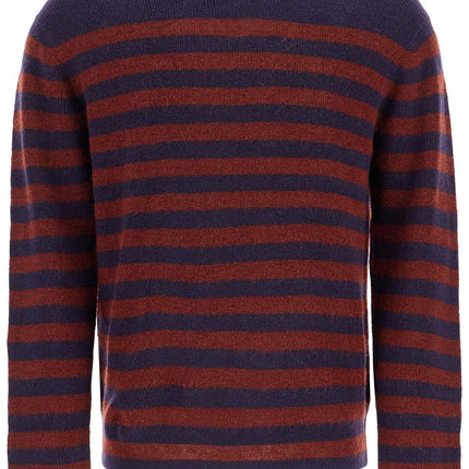 PS Paul Smith striped wool and mohair blend pullover