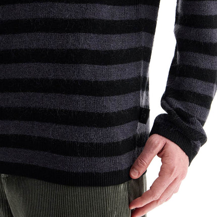 PS Paul Smith striped wool and mohair blend pullover