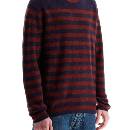 PS Paul Smith striped wool and mohair blend pullover