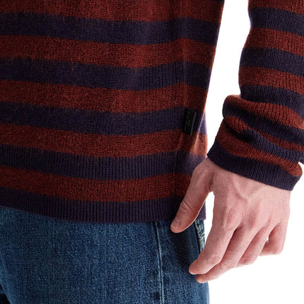 PS Paul Smith striped wool and mohair blend pullover