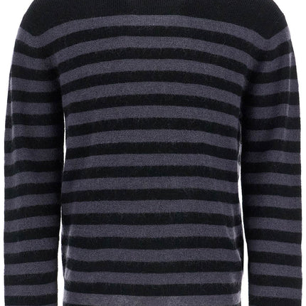 PS Paul Smith striped wool and mohair blend pullover