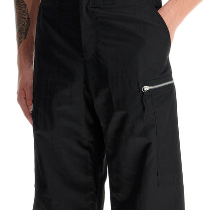 OUR LEGACY tactical cargo pants in technical satin fabric