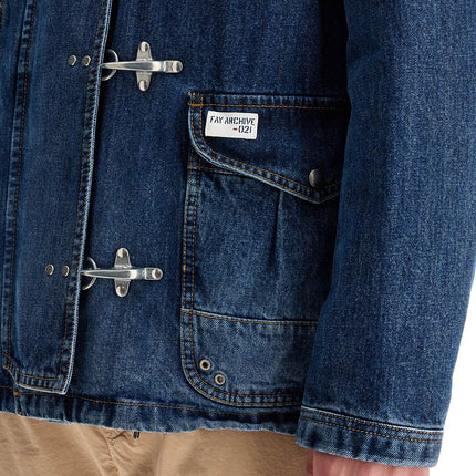 FAY ARCHIVE denim jacket with 4 hooks