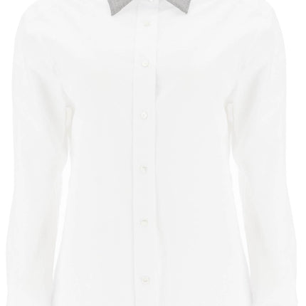 Brunello Cucinelli 'shirt with beaded collar