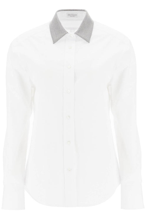 Brunello Cucinelli 'shirt with beaded collar