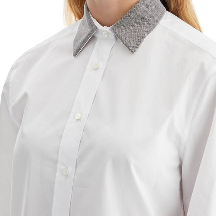 Brunello Cucinelli 'shirt with beaded collar