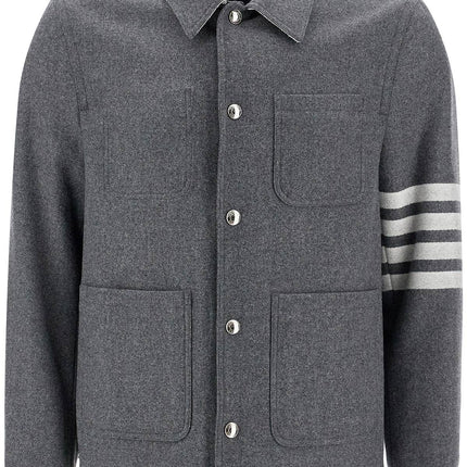 Thom Browne wool and cashmere blend oversh