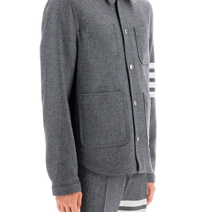 Thom Browne wool and cashmere blend oversh