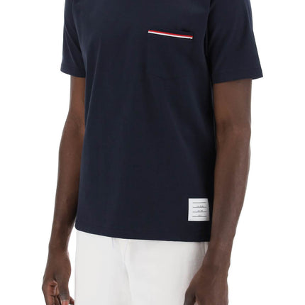 Thom Browne t-shirt con taschino rwb