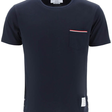 Thom Browne t-shirt con taschino rwb