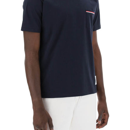 Thom Browne t-shirt con taschino rwb