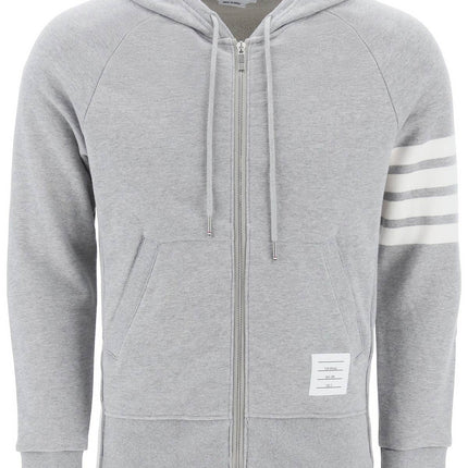 Thom Browne 4-bar zip-up hoodie