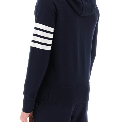 Thom Browne 4-bar zip-up hoodie