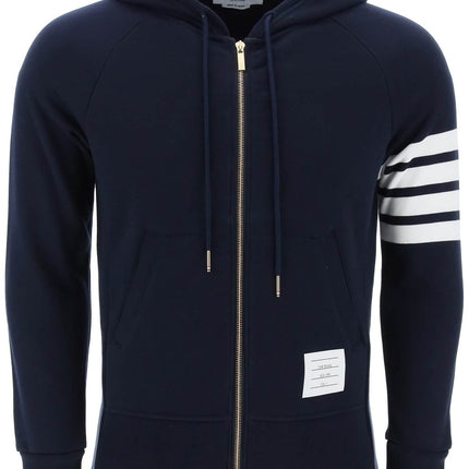 Thom Browne 4-bar zip-up hoodie